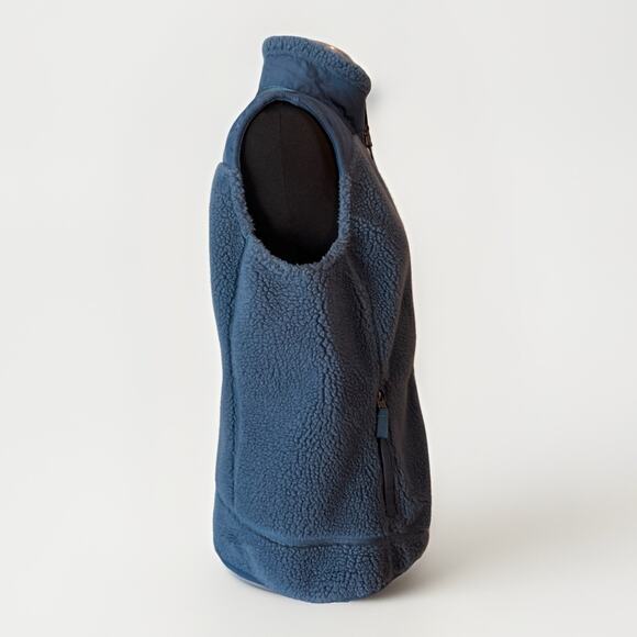 Patagonia Vest Navy Blue Retro X Fleece Sherpa Outdoor Womens Sz Large - Picture 4 of 5